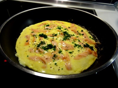 Lachs Omelette