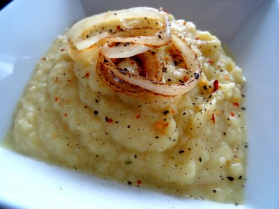 Sellerie-Zwiebel-Pürree