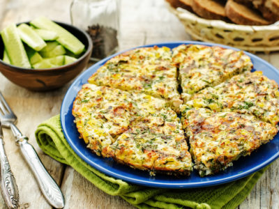 Frühlingszwiebel Frittata